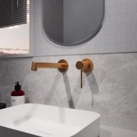 Смеситель для раковины Дизаер (Desire) VBFW-1D1BC встраиваемый однорычажный, брашированная медь