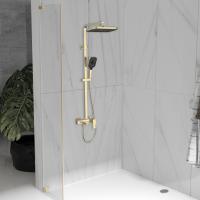 Душевая стойка Dice VSFS-4C12BG с изливом, брашированное золото