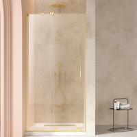 Душевая дверь Волк-Ин (Walk-In) VDS-4WSL120CLG-L, 1200, брашированное золото, стекло прозрачное, левая