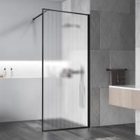 Душевая перегородка Walk-In VSW-1HP110FLB, 1100*2000, черный, стекло рифленое Душевая перегородка Walk-In VSW-1HP110FLB, 1100*2000, черный, стекло рифленое