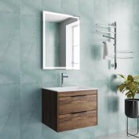 База под раковину Chiara 2D 600 подвесная, 2 выкатных ящика soft-close, C.Oak