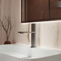 Смеситель для раковины Alto VBF-6AL1GM, вороненая сталь