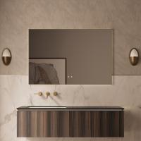 База под раковину Luxe 1400 подвесная, 2 выкатных ящика soft close, натуральный орех