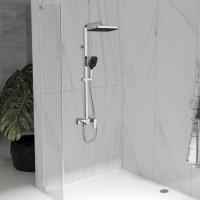 Душевая стойка Dice VSFS-4C12CH с изливом, хром