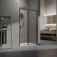 Душевая дверь Slim VDS-6SL130CLB, 1300, черный, стекло прозрачное