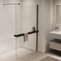 Душевая перегородка Walk-In VSW-1HR110CLB, 1100*2000, черный, стекло прозрачное Душевая перегородка Walk-In VSW-1HR110CLB, 1100*2000, черный, стекло прозрачное