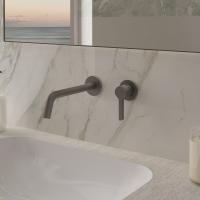 Смеситель для раковины Villa VBFW-1VL1GM встраиваемый однорычажный, вороненая сталь