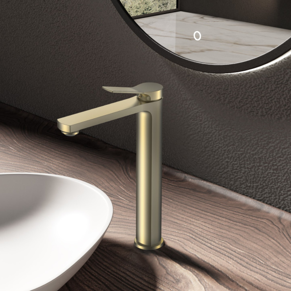 Смеситель для раковины Arco VBF-4AR02BG, брашированное золто