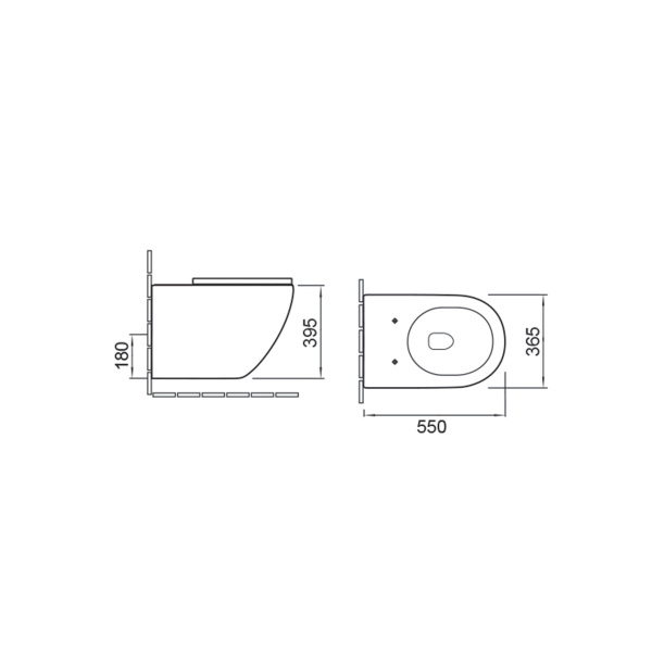 Унитаз подвесной Globo VT1-14 безободковый, цвет белый, ультратонкое soft-close сиденье