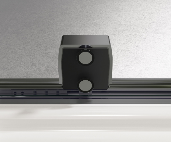 Душевая перегородка Волк-Ин (Walk-In) VSW-4WSL120CLGM-L, левая, 1200*2000, вороненая сталь, стекло прозрачное