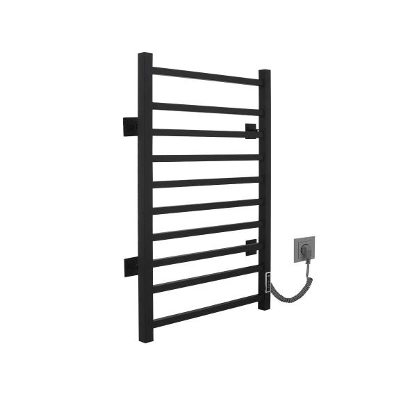 Полотенцесушитель с электрическим нагревательным элементом, тип: Э2. Модель Pro-gress, арт. Vincea VTD-1LBE 50x80, черный, таймер