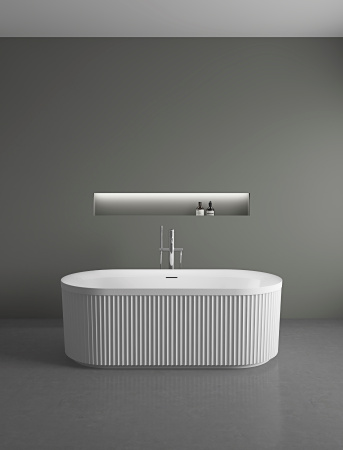 Ванна акриловая Vincea VBT-709-1700, 1700*800*585, цвет белый, щелевой перелив, слив белый