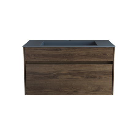 База под раковину Кьяра (Chiara) 800 подвесная, 1 выкатной ящик микролифт, Дуб Чарльстон (C.Oak)