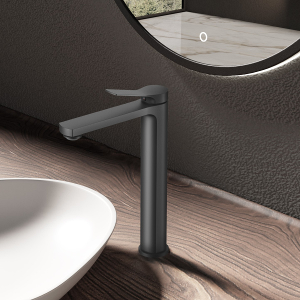 Смеситель для раковины Arco VBF-4AR02GM, вороненая сталь