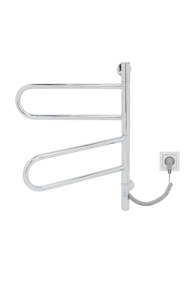 Полотенцесушитель электрический Vincea VTD-1R1CE 44x60, хром, таймер