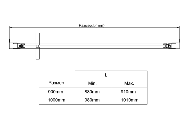 Душевая дверь Slim 8mm VDP-4SL900CL, хром, стекло прозрачное Душевая дверь Slim 8mm VDP-4SL900CL, хром, стекло прозрачное