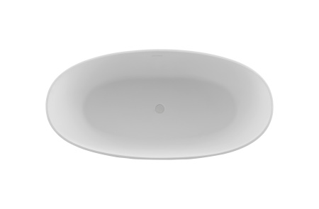 Ванна Солид Серфейс (Solid Surface) Vincea VBT-4S06-1600MW, 1600*750*560, белый матовый, щелевой перелив