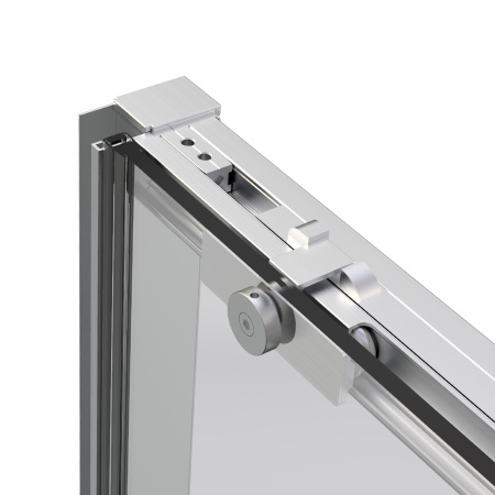 Душевой уголок Слим Софт (Slim Soft) VSR-1SS9012CLBN, 1200*900, брашированный никель, стекло прозрачное