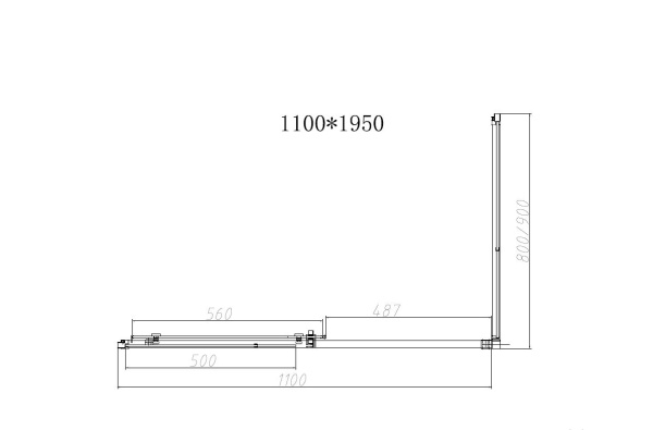 Душевой уголок Slim-N VSR-4SN8011CGB, 1100*800, черный, стекло тонированное Душевой уголок Slim-N VSR-4SN8011CGB, 1100*800, черный, стекло тонированное