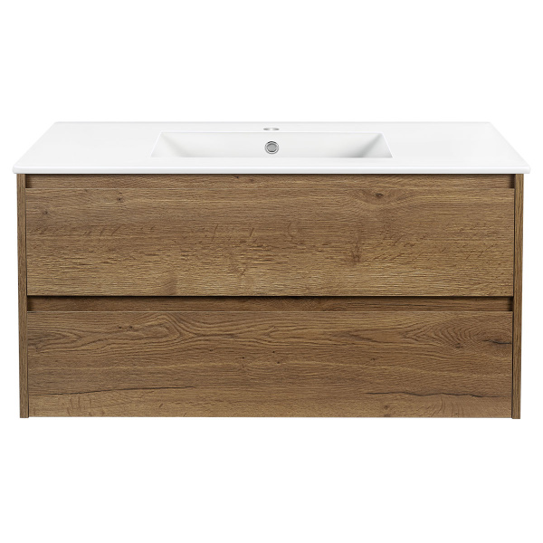 База под раковину Gio 1000 подвесная, 2 выкатных ящика soft-close, T.Oak