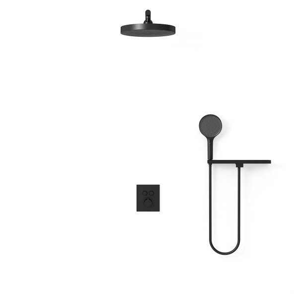 Душевой комплект Inspire VSFW-3I21T2RMB встраиваемый, термостатический, двухрежимный, черный
