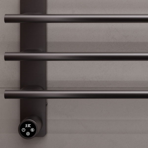 Полотенцесушитель электрический Vincea VTD-2SC3GM, вороненая сталь, таймер