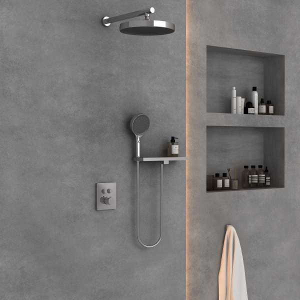 Душевой комплект Inspire VSFW-3I21T2RCH встраиваемый, термостатический, двухрежимный, хром