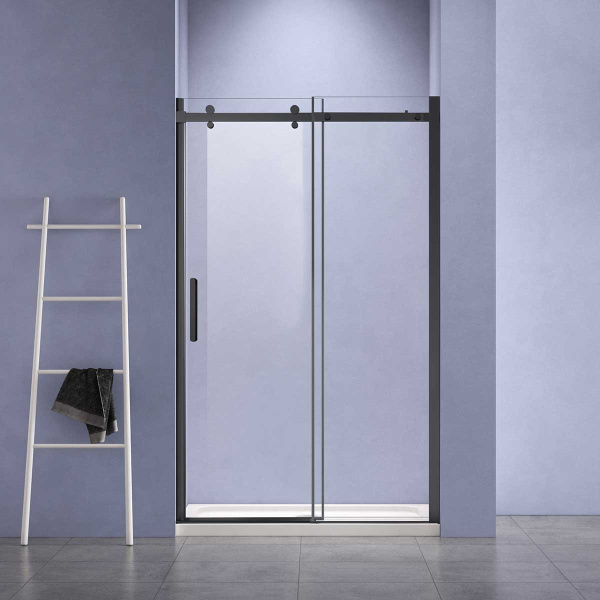 Душевая дверь Como-N VDS-4CN160CLB, 1600, черный, стекло прозрачное Душевая дверь Como-N VDS-4CN160CLB, 1600, черный, стекло прозрачное