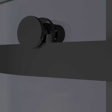 Душевая дверь Комо-Н (Como-N) VDS-4CN160CGB, 1600, черный, стекло тонированное