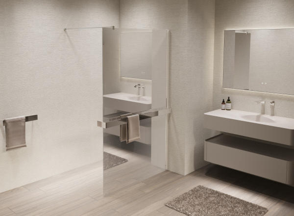 Душевая перегородка Walk-In VSW-1HR100MR, 1000*2000, хром, стекло зеркальное Душевая перегородка Walk-In VSW-1HR100MR, 1000*2000, хром, стекло зеркальное