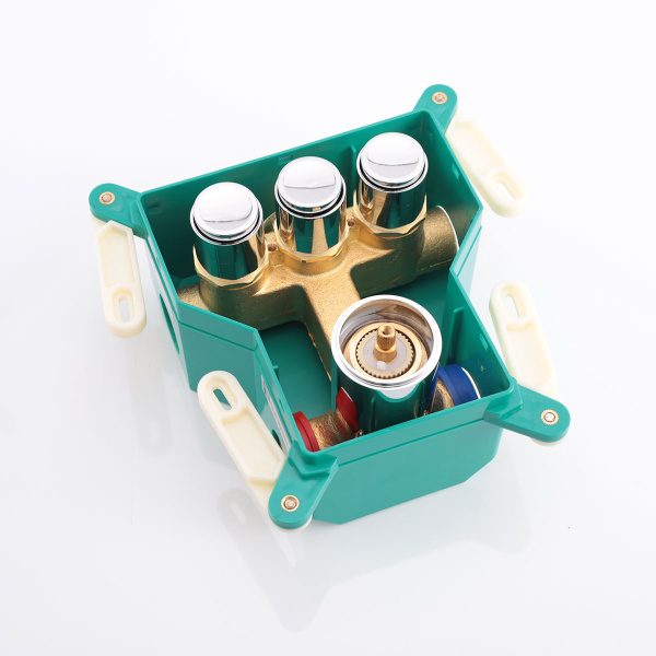 Встраиваемый смеситель для душа VSCV-431BG4 трехфункциональный, брашированное золото