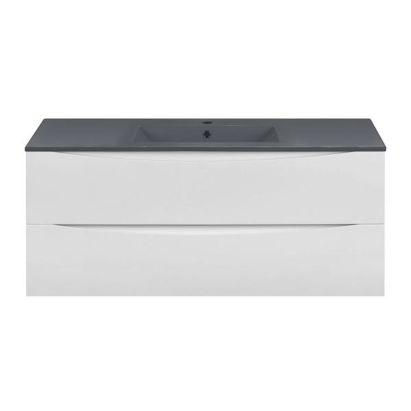 База под керамическую раковину Mia 1200 подвесная, 2 выкатных ящика soft close, G.White