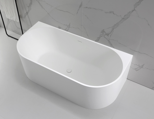 Ванна Солид Серфейс (Solid Surface) Vincea VBT-4S07-1700MW, 1700*800*550, белый матовый, щелевой перелив