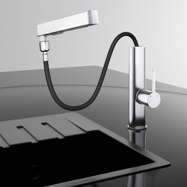 Смеситель для кухни Vincea VKF-22CH, хром