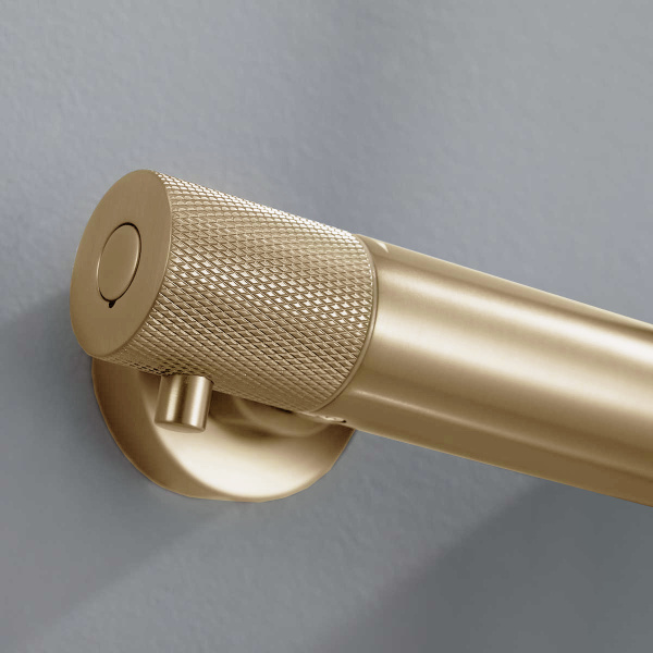 Душевая стойка Desire VSFS-1D0TBG термостат без излива, 25см верх душ, брашированное золото