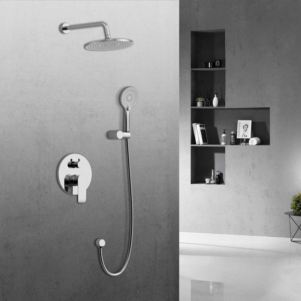 Душевой комплект Esse VSFW-1E1CH, встраиваемый, 2 режима, регулятор давления, хром