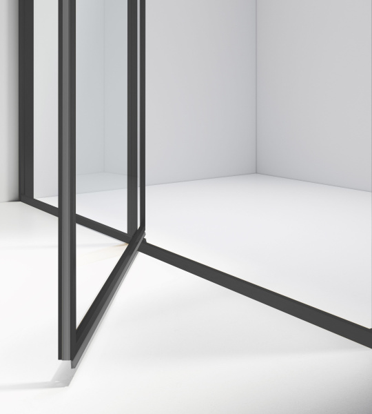 Душевой уголок Slim 8mm VSR-4SLP9012CLB, 1200*900, черный, стекло прозрачное Душевой уголок Slim 8mm VSR-4SLP9012CLB, 1200*900, черный, стекло прозрачное