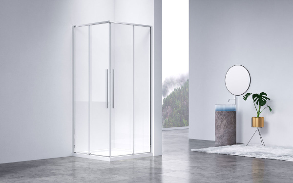 Душевой уголок Slim-N VSS-4SN900CL, 900*900, хром, стекло прозрачное