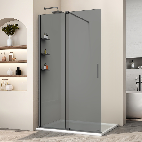Душевая перегородка Walk-In VSW-1WSL120CGGM, 1200*2000, вороненая сталь, стекло тонированное Душевая перегородка Walk-In VSW-1WSL120CGGM, 1200*2000, вороненая сталь, стекло тонированное
