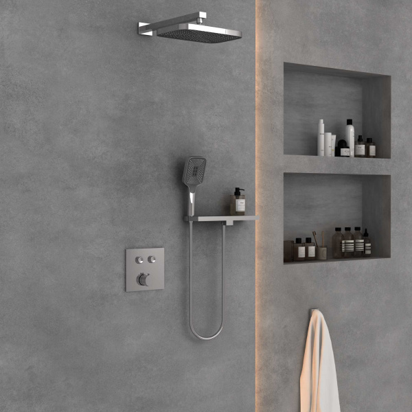 Душевой комплект VSFW-4211RCH встраиваемый, двухрежимный, хром