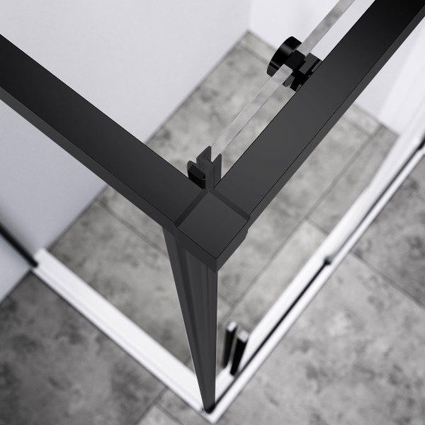 Душевой уголок Slim-N VSR-4SN9011CLB, 1100*900, черный, стекло прозрачное Душевой уголок Slim-N VSR-4SN9011CLB, 1100*900, черный, стекло прозрачное