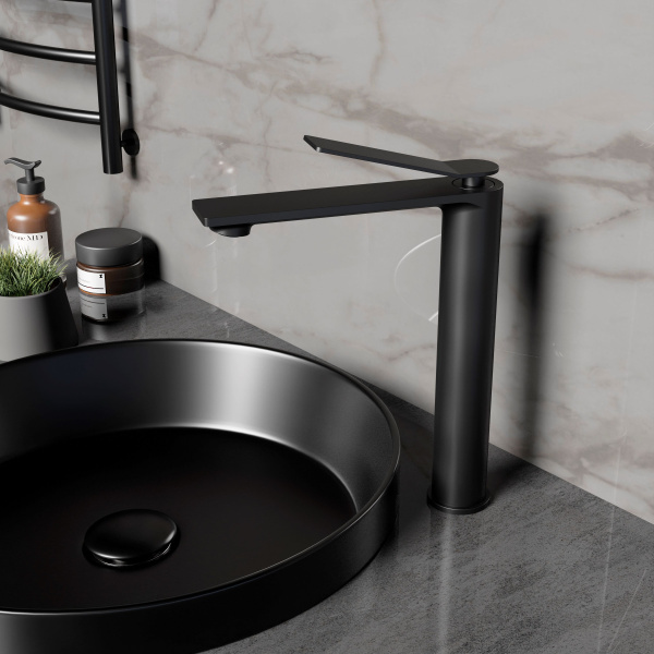 Смеситель для раковины Verse VBF-2VE2MB однорычажный, черный матовый