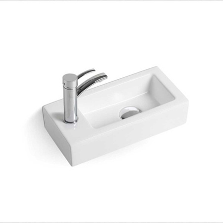 Раковина керамическая Vincea VBS-133L, 370*180*90, цвет белый