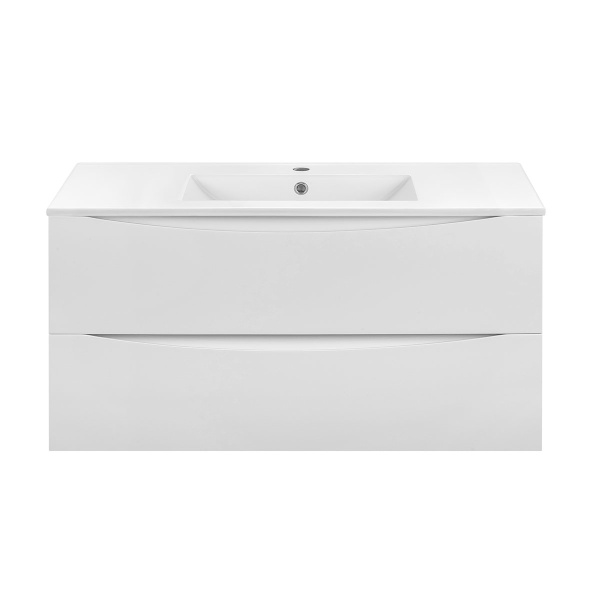 База под керамическую раковину Mia 1000 подвесная, 2 выкатных ящика soft close, G.White