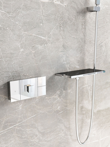 Душевой комплект Futura VSFW-2F11TCH термостатический встраиваемый, 3 режима, хром