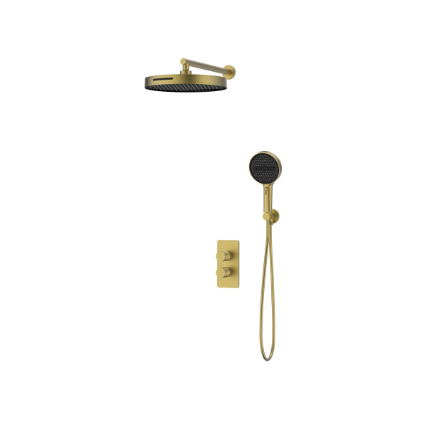 Душевой комплект Domus VSFW-5DM0BG встраиваемый, 2 режима, брашированное золото