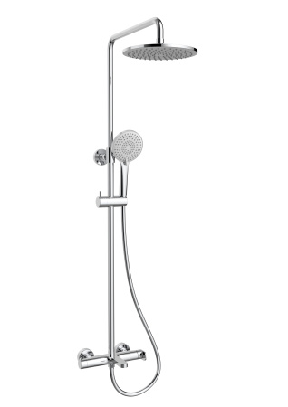 Душевая стойка Рондо (Rondo) VSFS-1R1CH с изливом, хром