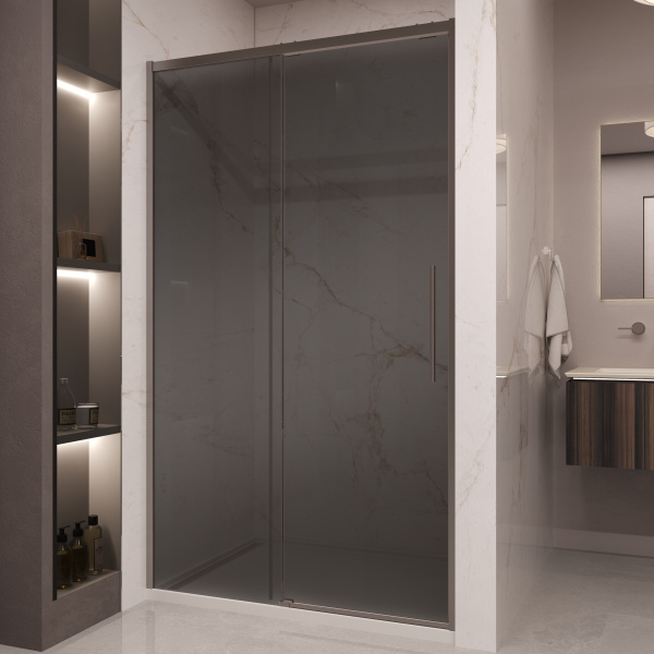 Душевая дверь Stella VDS-1ST120CGGM, 1200, вороненая сталь, стекло тонированное Душевая дверь Stella VDS-1ST120CGGM, 1200, вороненая сталь, стекло тонированное