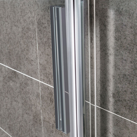 Душевая дверь Слим-У (Slim-U) VDS-2SU110CL, 1100, хром, стекло прозрачное