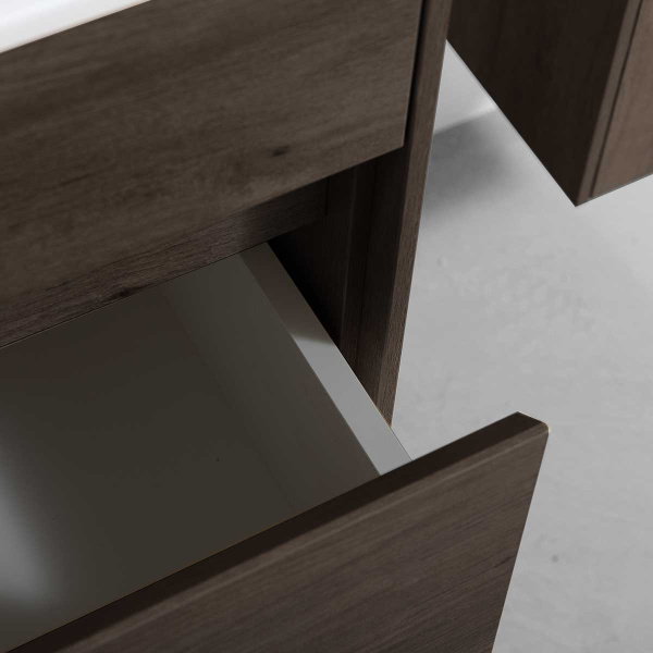 База под раковину Chiara 800 подвесная, 1 выкатной ящик soft-close, R.Oak